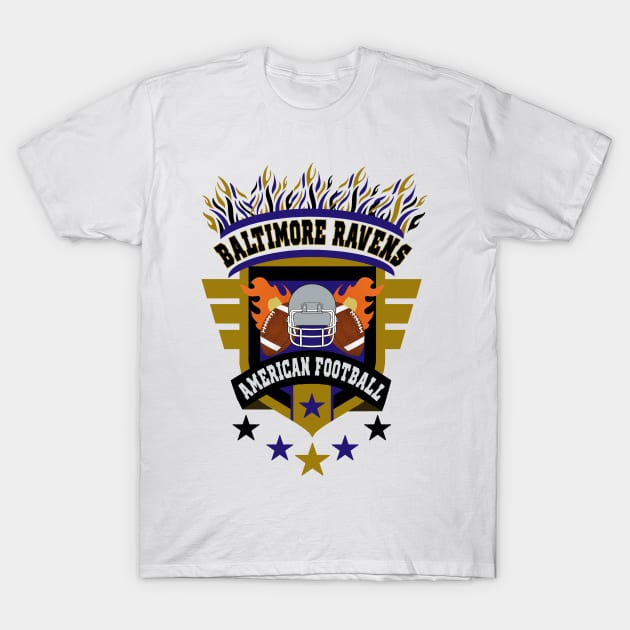 Baltimore Ravens Football Team Gift Fan Lover T-Shirt by DexterFreeman